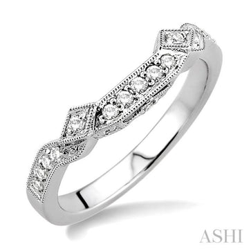 1/5 Ctw Diamond Matching Wedding Band in 14K White Gold